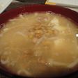 納豆と卵入りアレンジフリーなお味噌汁