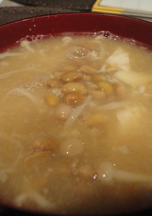 納豆と卵入りアレンジフリーなお味噌汁-レシピのメイン写真