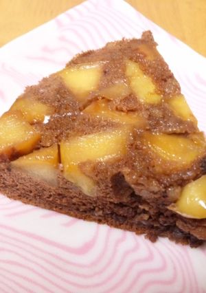 キリン柄！？カラメル林檎のショコラケーキ-レシピのメイン写真