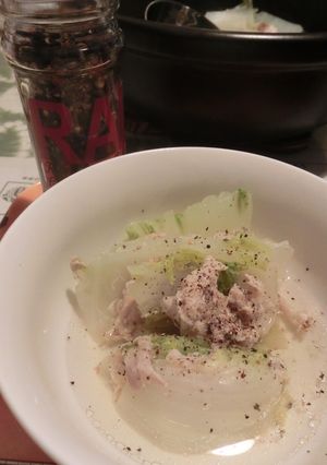 白菜&豚肉の定番鍋をちょっとアレンジ♪-レシピのメイン写真