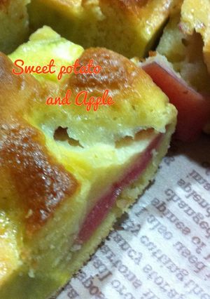 林檎とさつまいもの簡単ケーキ(焼き菓子)-レシピのメイン写真