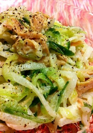 あっという間に、ツナマヨ大根サラダ-レシピのメイン写真