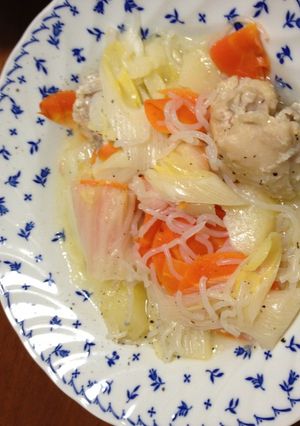野菜たっぷり塩麹鶏の蒸し鍋（フライパン）-レシピのメイン写真