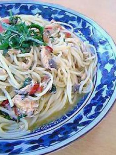 鯖水煮缶で和風パスタ-レシピのメイン写真