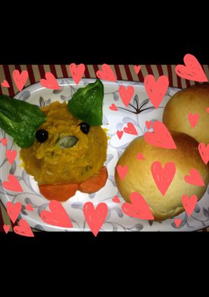 甘くておいしい☆ヘルシーかぼちゃサラダ♪-レシピのメイン写真