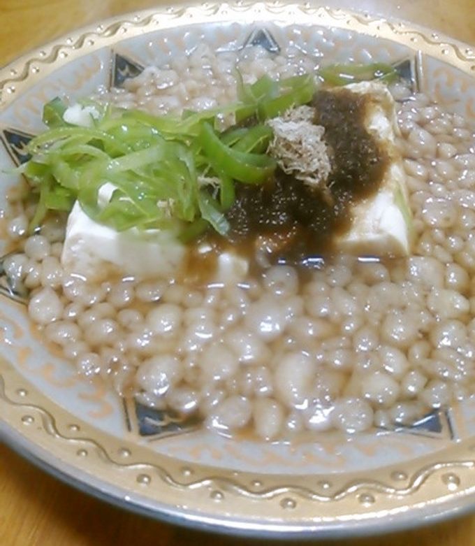 とろろ昆布と天かすで湯豆腐-レシピのメイン写真