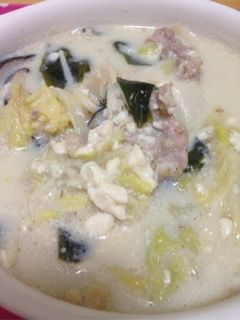 簡単!豆乳スープ-レシピのメイン写真