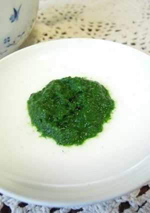 離乳食初期☆葉野菜のペーストの作り方-レシピのメイン写真