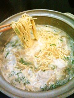 とんこつ鍋に醤油ラーメン!-レシピのメイン写真