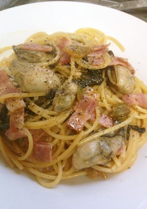 牡蛎のおいしさ溢れるスパゲティ-レシピのメイン写真