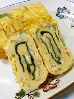 大葉香る✿じゃこと海苔の卵焼き-レシピのメイン写真