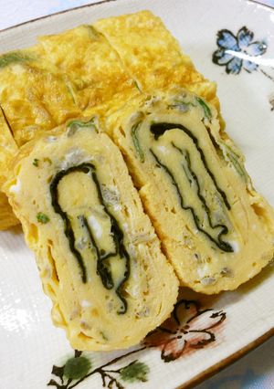 大葉香る✿じゃこと海苔の卵焼き-レシピのメイン写真