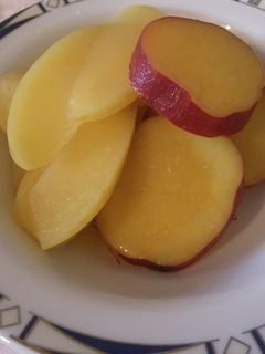 オレンジジュースで煮るりんごとさつま芋-レシピのメイン写真
