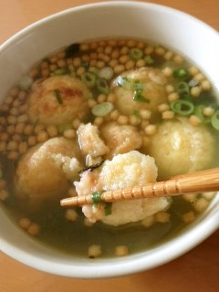 寒い日のB級グルメ?!たこ焼き茶漬け-レシピのメイン写真