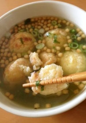 寒い日のＢ級グルメ？！たこ焼き茶漬け-レシピのメイン写真