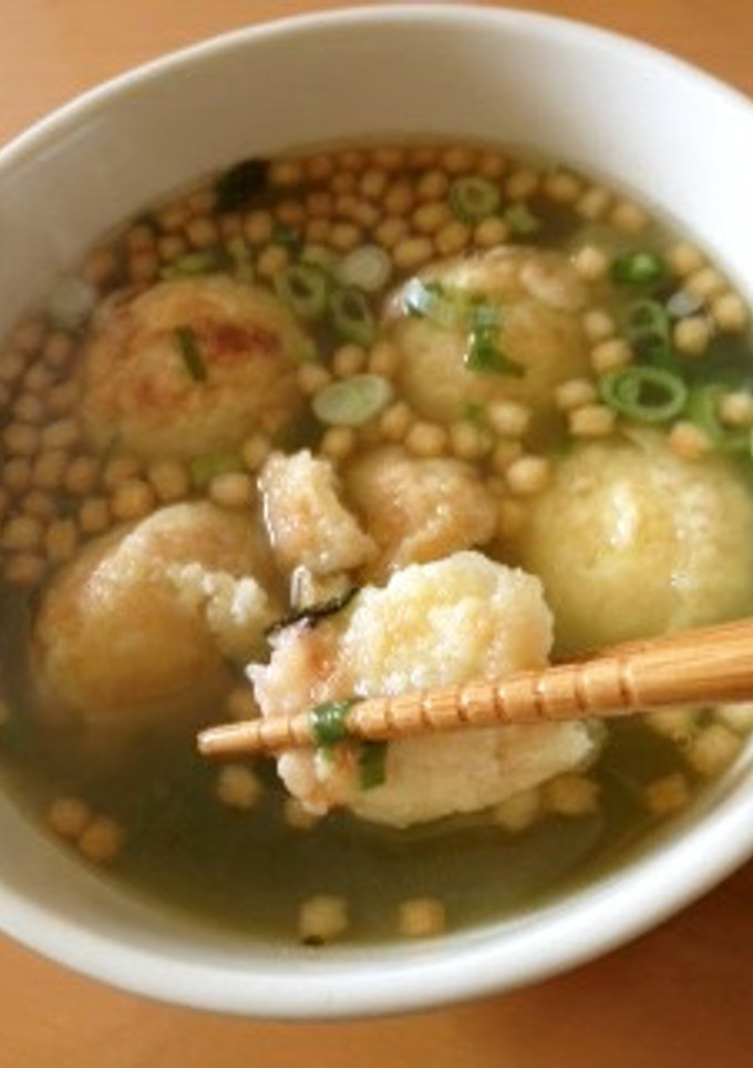 寒い日のＢ級グルメ？！たこ焼き茶漬け-レシピのメイン写真