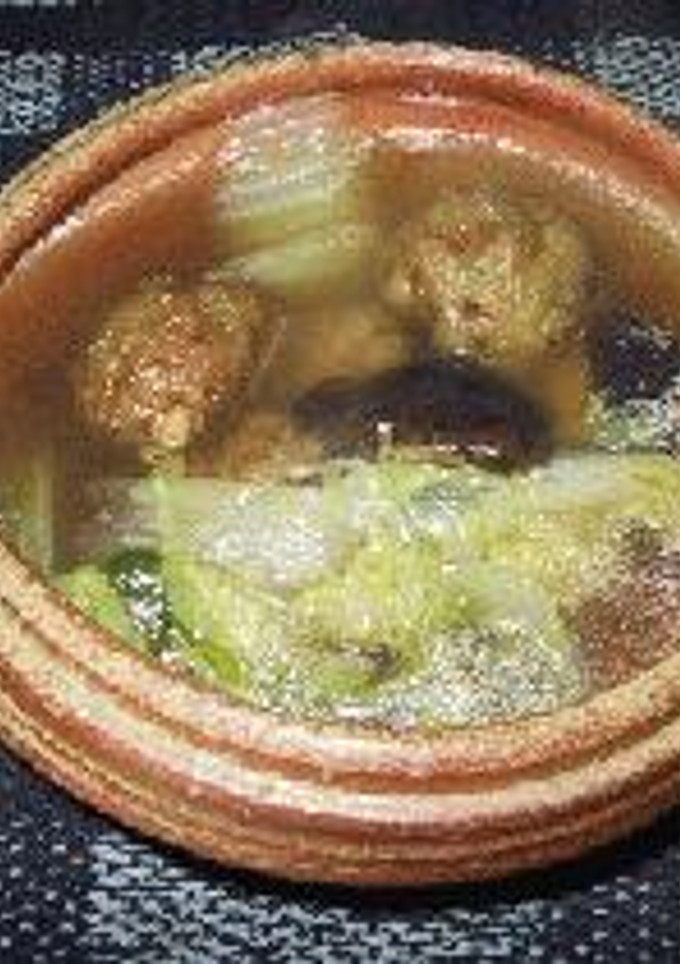 獅子頭の中華風スープ-レシピのメイン写真