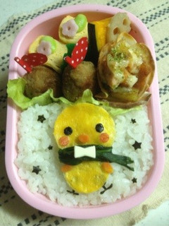 キャラ弁☆マフラーを巻いたヒヨコちゃん-レシピのメイン写真