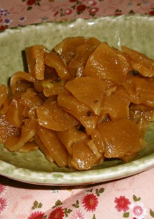 大根(はやとうりでも)の佃煮-レシピのメイン写真
