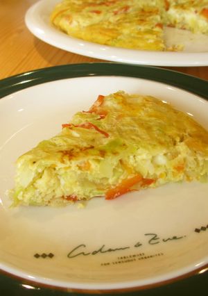 野菜たっぷり☆ケーキオムレツ-レシピのメイン写真