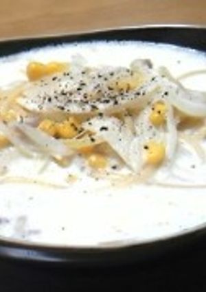 フライパンでミルクスープパスタ-レシピのメイン写真
