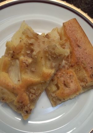 りんごとクルミの薄焼きケーキ-レシピのメイン写真