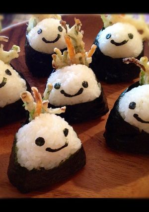 キャラ弁＊かき揚げ巻いたおにぎりちゃん-レシピのメイン写真