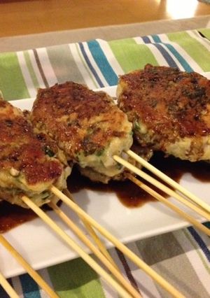 鶏とレンコンのつくね焼き-レシピのメイン写真