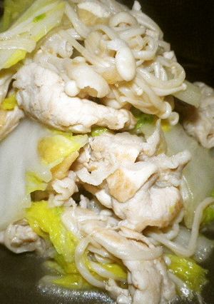 お出汁で美味しい！白菜と豚肉の炒め煮-レシピのメイン写真