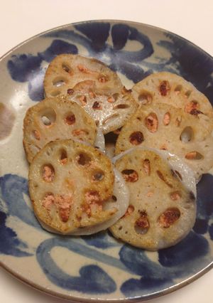 レンコンの明太子はさみ焼き-レシピのメイン写真