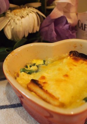 混ぜるだけ簡単豆腐ｄｅパン耳ココット♪-レシピのメイン写真