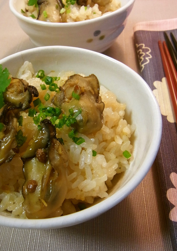 中華風・牡蠣のしぐれ煮炊き込みご飯-レシピのメイン写真