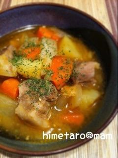 豚肩ロースと根菜の和風シチュー-レシピのメイン写真