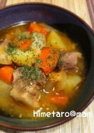 豚肩ロースと根菜の和風シチュー-レシピのメイン写真