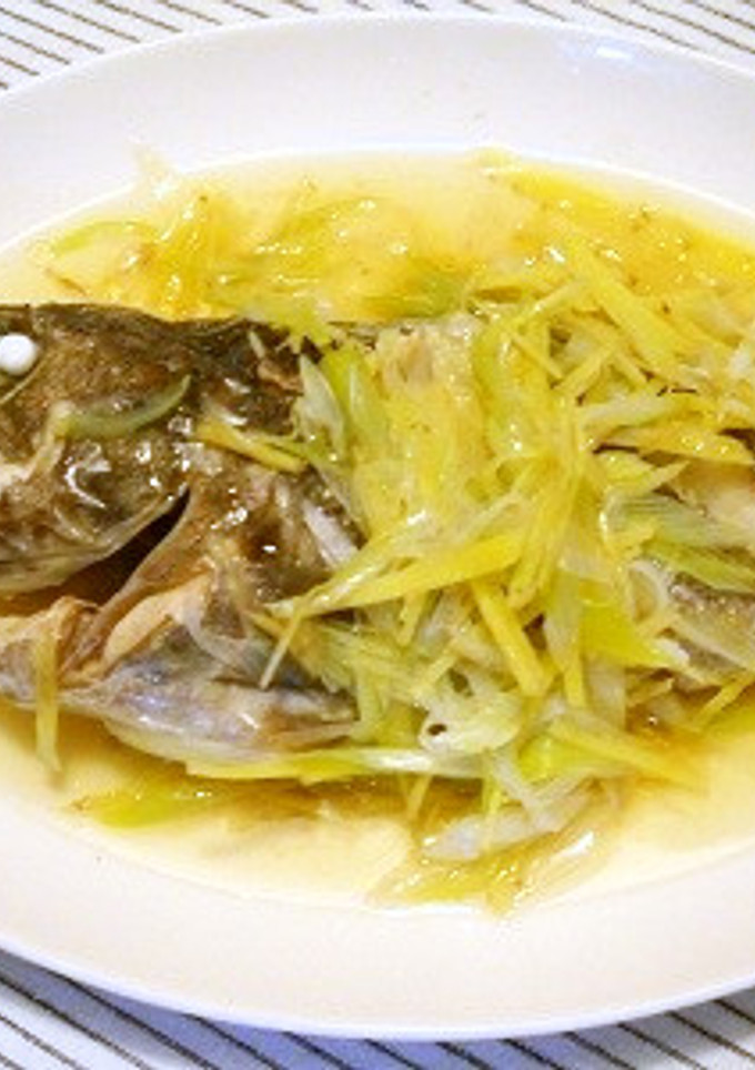 白身魚の中華風蒸し物-レシピのメイン写真