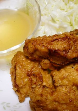 塩麹漬とり天のレモンソース添え-レシピのメイン写真