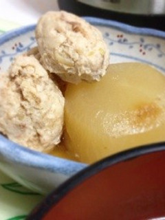 塩糀つくねと大根の煮物-レシピのメイン写真