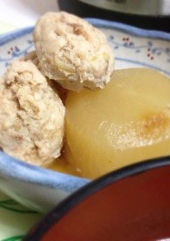 塩糀つくねと大根の煮物-レシピのメイン写真