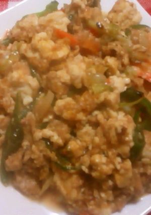 豆腐とツナのケチャプ炒め-レシピのメイン写真