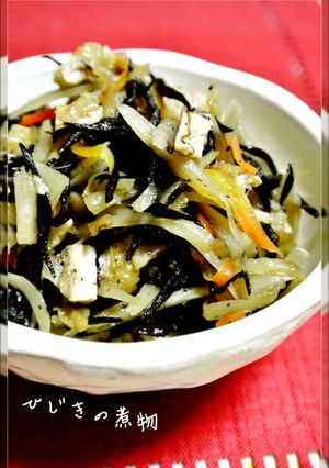 栄養満点♡ひじきの煮物（お弁当に冷凍も）-レシピのメイン写真