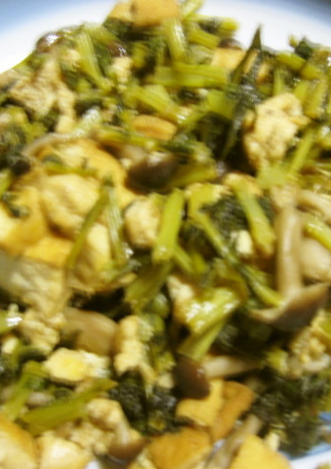 きのこと大根菜の煮物-レシピのメイン写真