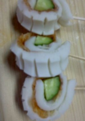 可愛い❤キュウリのちくわマキマキ-レシピのメイン写真