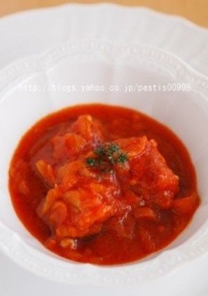 簡単♪鶏肉のトマトソース煮込み-レシピのメイン写真