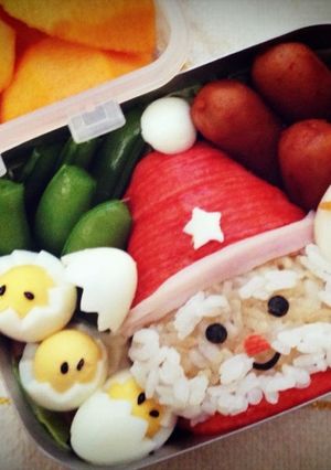 年長さんのお弁当（サンタクロース）-レシピのメイン写真