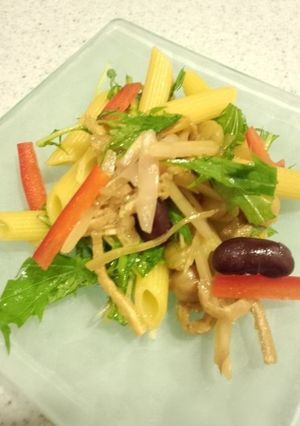 新しょうが、ペンネ、お豆のさっぱりサラダ-レシピのメイン写真