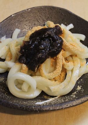 うどんde あずきトッピングきな粉がけ-レシピのメイン写真