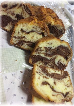 バレンタイン☆チョコマーブルケーキ-レシピのメイン写真