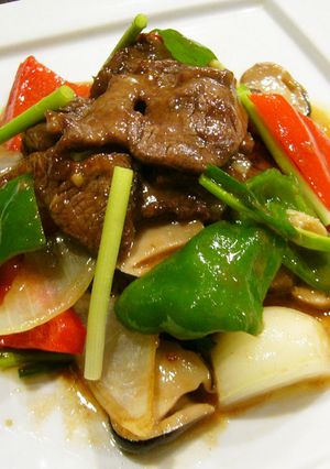 牛肉と季節野菜のオイスターソース炒め-レシピのメイン写真
