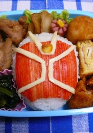 仮面ライダーウィザードべんとう*キャラ弁-レシピのメイン写真
