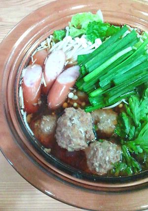 シャキシャキ蓮根の合挽つくねで甘辛鍋♪-レシピのメイン写真